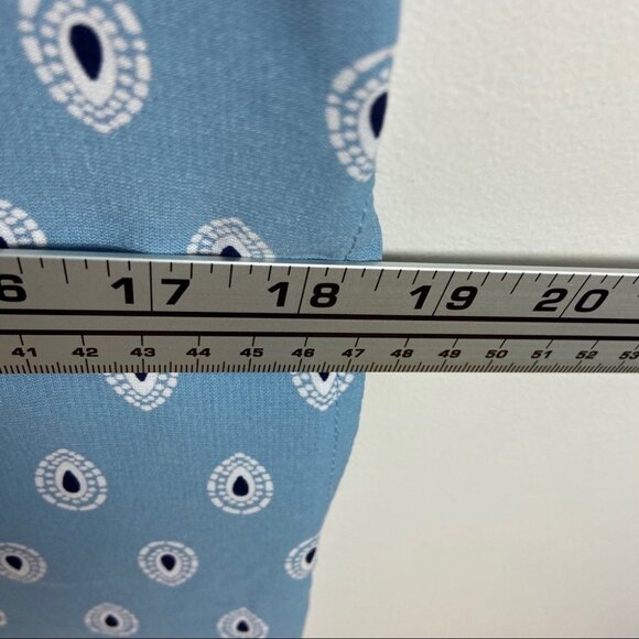 Lulus Secret Paradise Blue Print Shift Dress Size XS Bohemian Mini Festival Boho - Picture 14 of 15